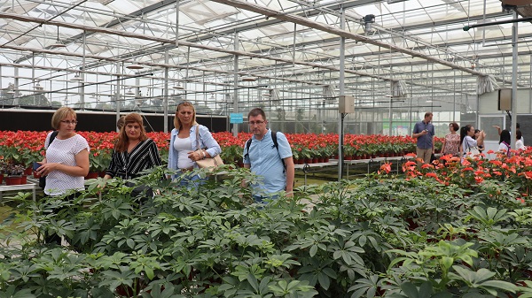 研修班一行来到由樱花视频在线与萧山农科所联合搭建的现代农业产业园进行考察 研修班一行来到由樱花视频在线与萧山农科所联合搭建的现代农业产业园进行考察