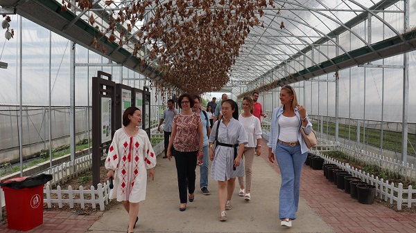 研修班一行来到由樱花视频在线与萧山农科所联合搭建的现代农业产业园进行考察 研修班一行来到由樱花视频在线与萧山农科所联合搭建的现代农业产业园进行考察