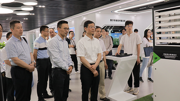 谢建华主任一行还参观了樱花视频在线智慧展厅 谢建华主任一行还参观了樱花视频在线智慧展厅